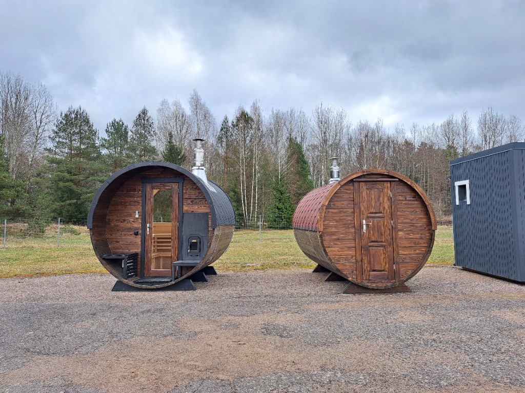 Barrel sauna duo