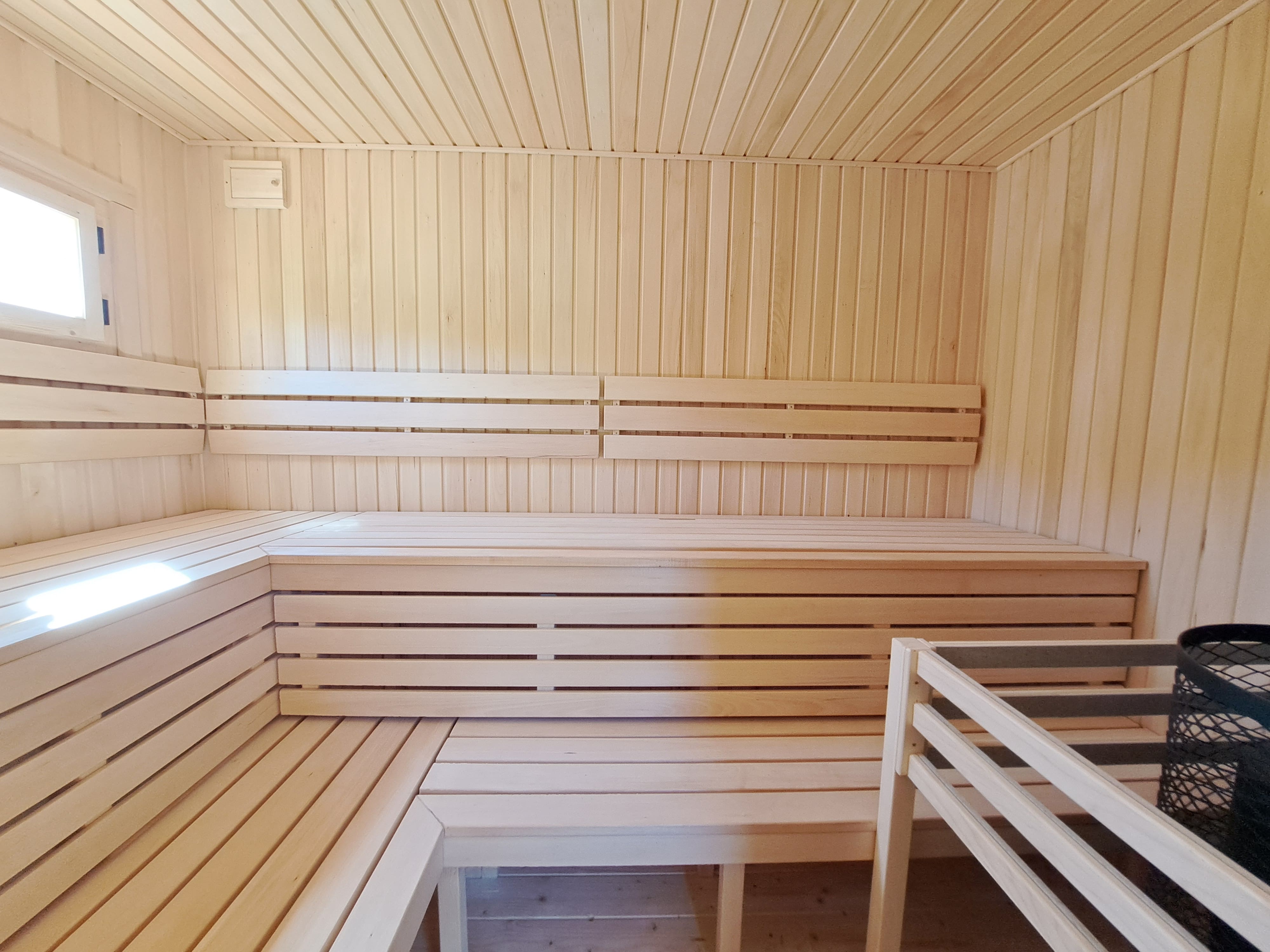 Premium sauna interior quality